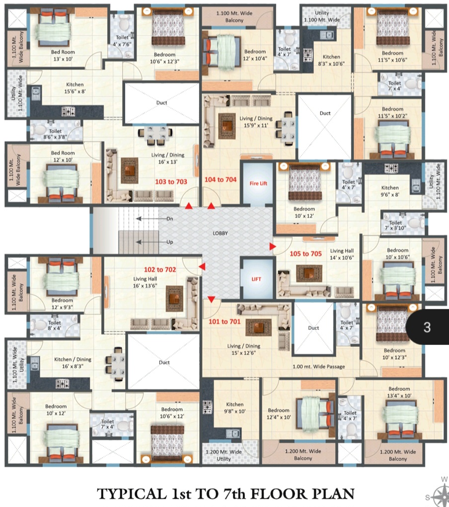 3 bhk flat in pande layout